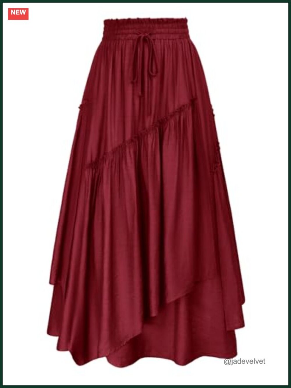 Flowy A-Line Maxi Skirt Renaissance Pirate Skirt with Pockets Double Layer